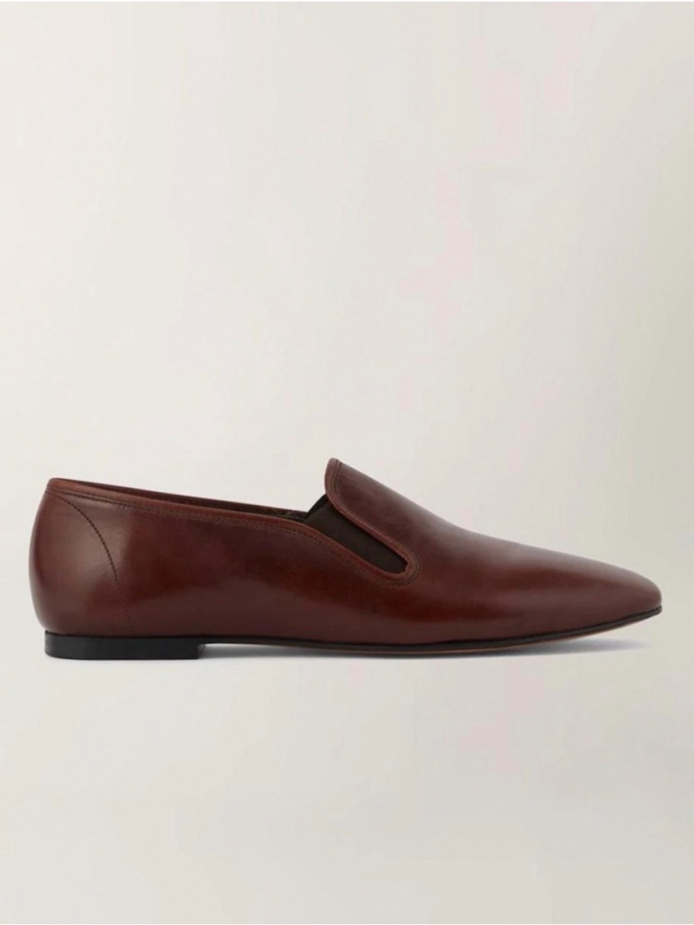 Soeur Dark Brown Leather Flats